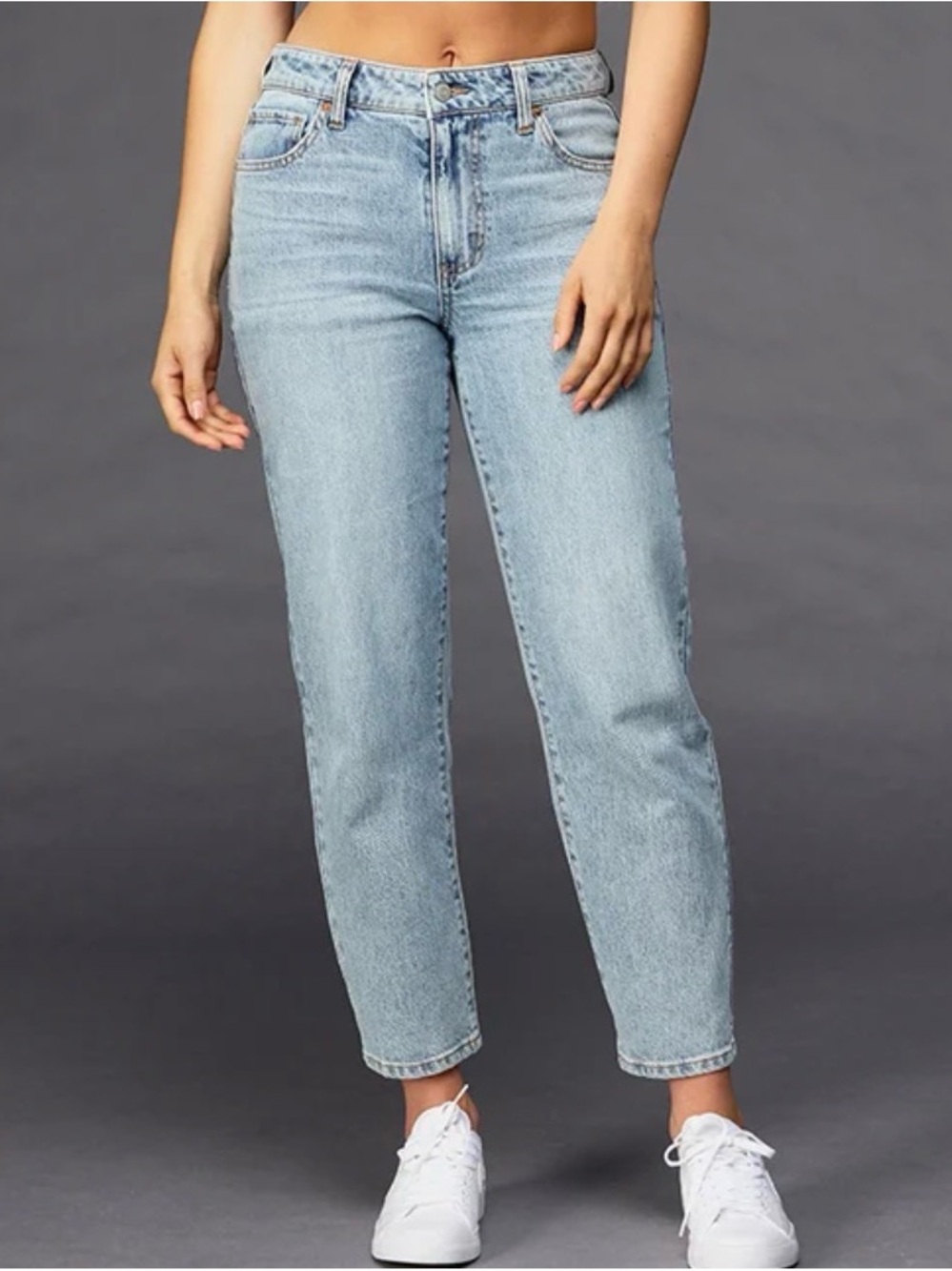 RSQ Light Blue Mid-Rise Straight-Leg Jeans